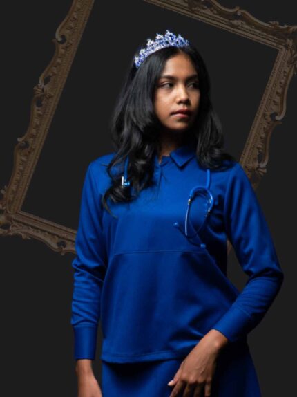 Fiona Scrub Tops – Royal Blue